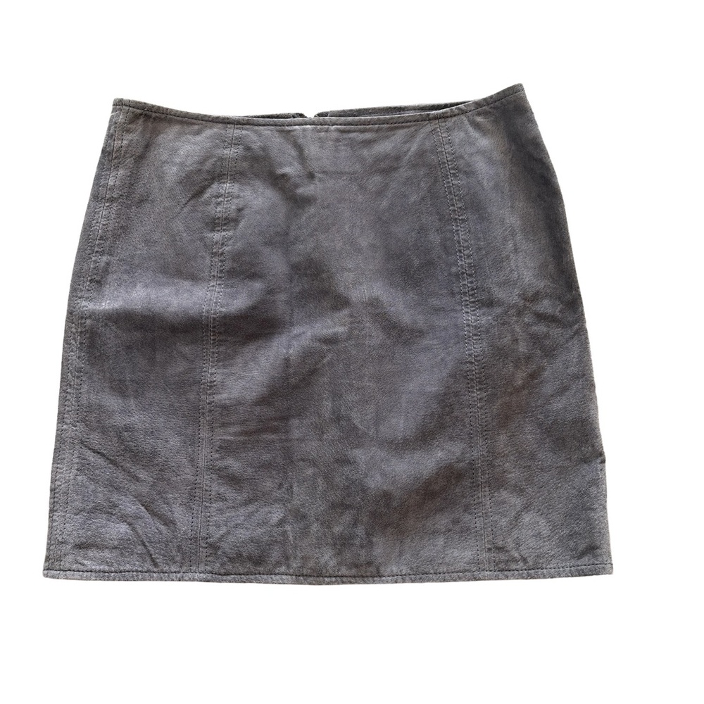 Suede Mini Skirt‎
